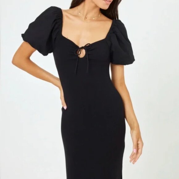 NWT L*Space Chelsea Dress in Black - Picture 3 of 8